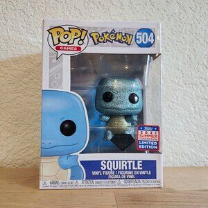 FUNKO POP! #504 SQUIRTLE DIAMOND POKEMON 2021 SUMMER CON EXCLUSIVE NIB NEW